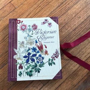 Victorian Elegance Photograph Album Botanical Floral Romantic Picture Album HB
